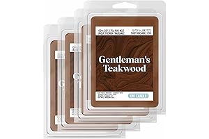 Gentlemen's Teakwood Scented Wax Melts: Embrace the Essence of Mahogany