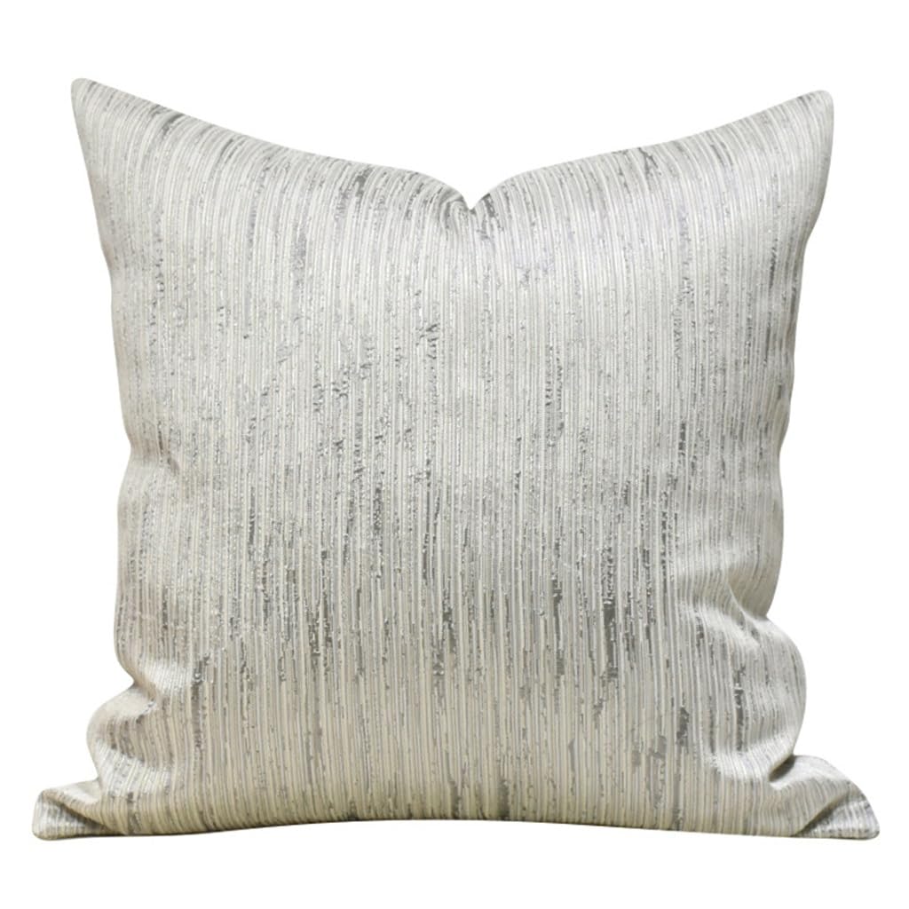 Gris rayé housse de coussin géométrique au style graphique pour salon