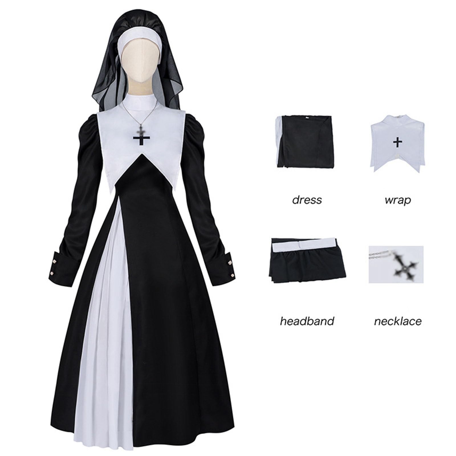 2026 Ropa de Pascua Regalos de Pascua Disfraz de Pascua para adultos, sacerdote, monje o atuendo para actuaciones escénicas