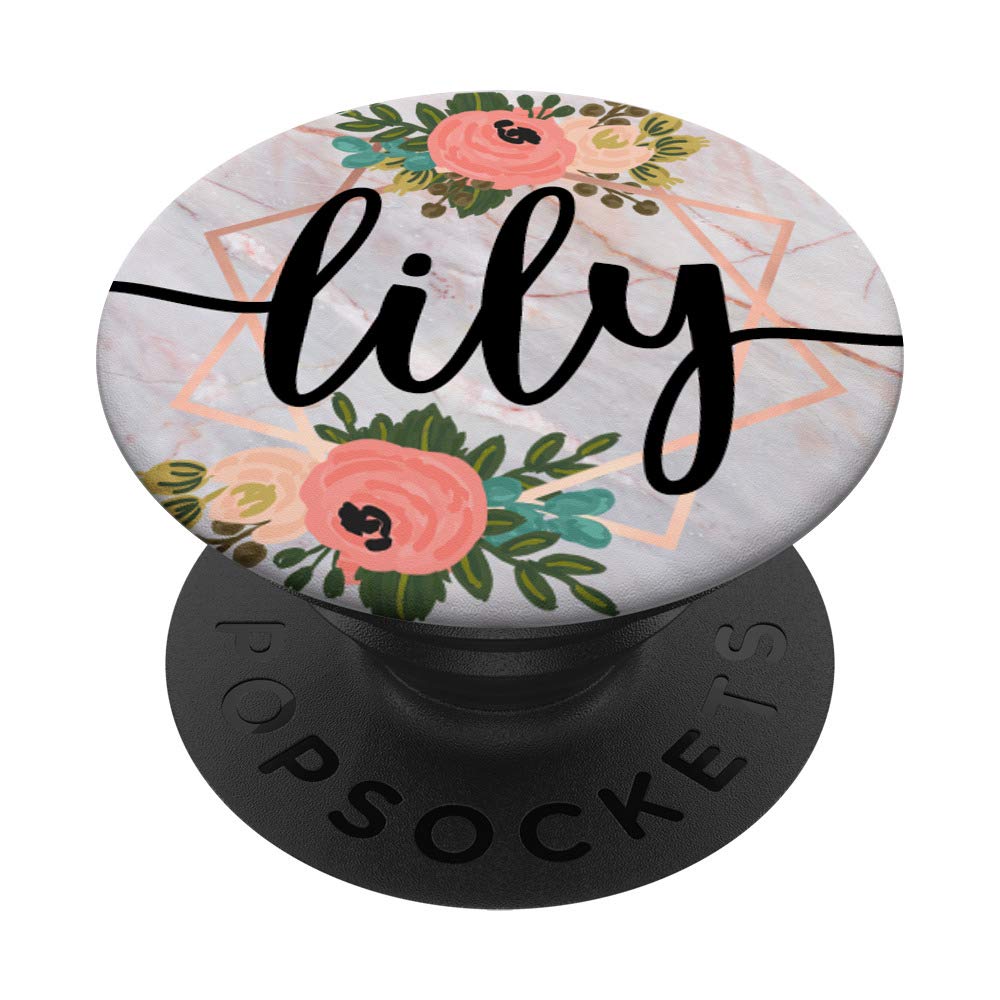 Amazon.com: First Name Lily & Rose Pink & Flowers PACH263