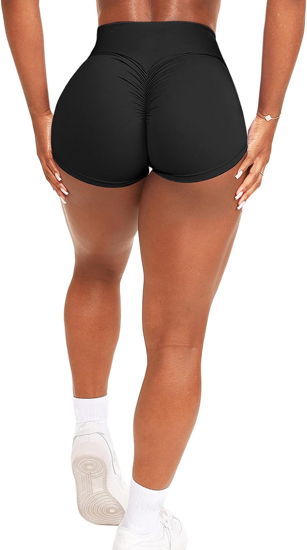 Women Gym Shorts Ruched Butt Booty Shorts High Waist Running Sports Shorts Workout Yoga Shorts Shorts