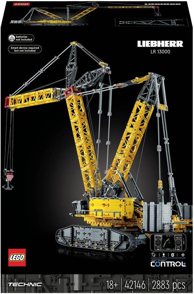 Assembled LEGO Technic Liebherr Crane LR 13000