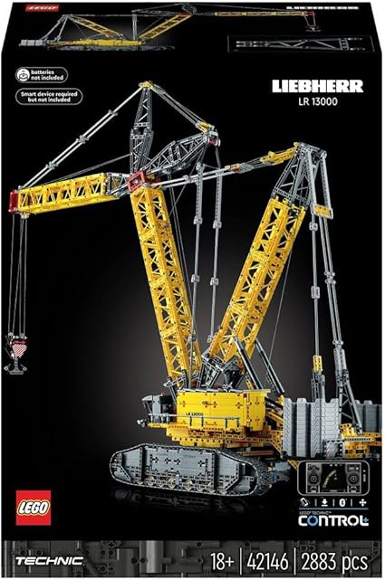 Amazon.com: LEGO 42146 Technic Liebherr Crane LR 13000 Model Building ...