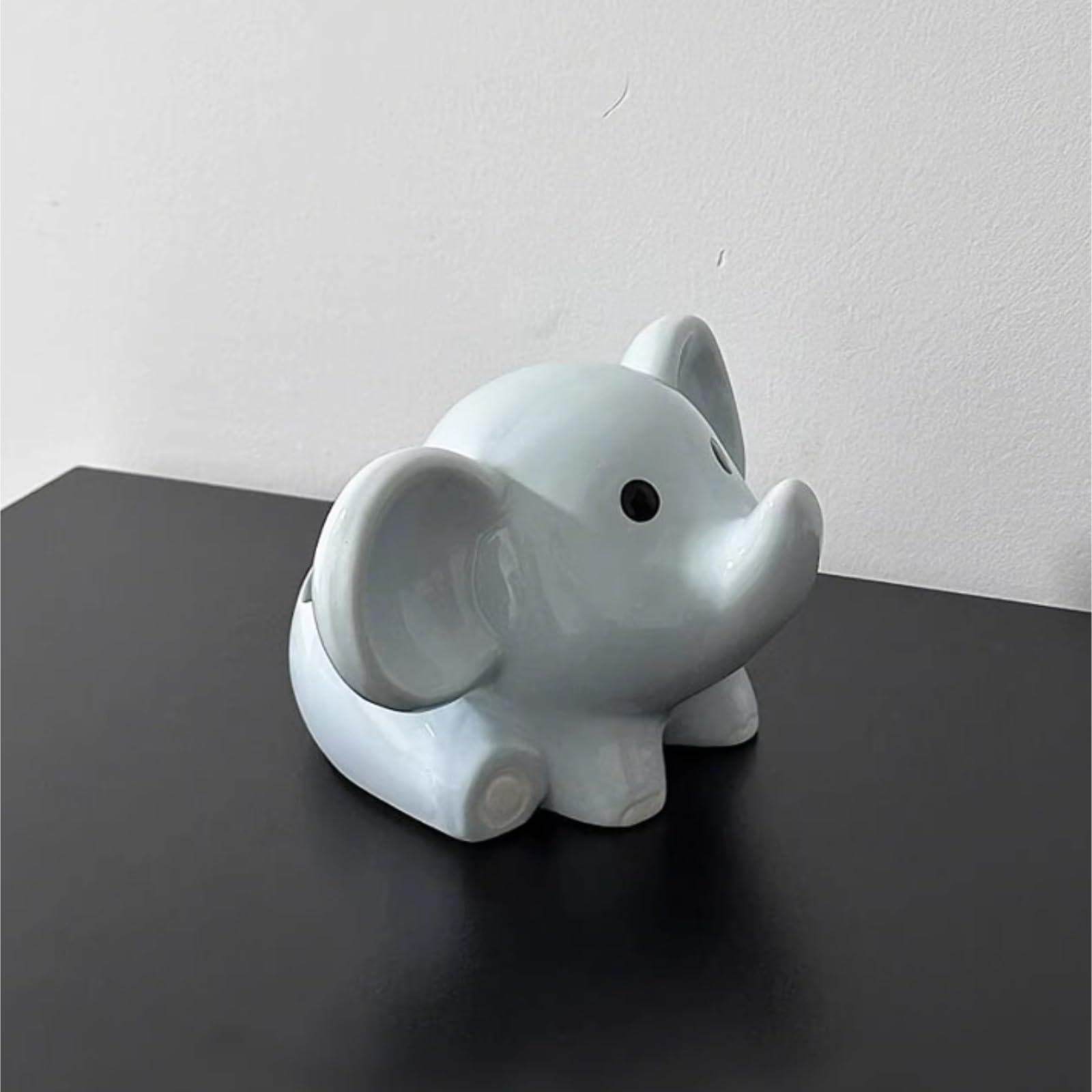 Porta Cepillo Dientes Baño Organizador del Tenedor Cepillo De Dientes La Forma Elefante Cerámica Fácil Limpiar For El Cuarto Baño Hogar Y Cocina