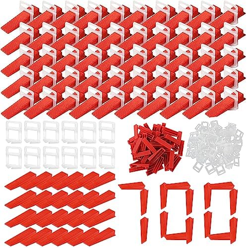 Kit livellamento piastrelle professionale con cunei riutilizzabili e clip per grandi formati