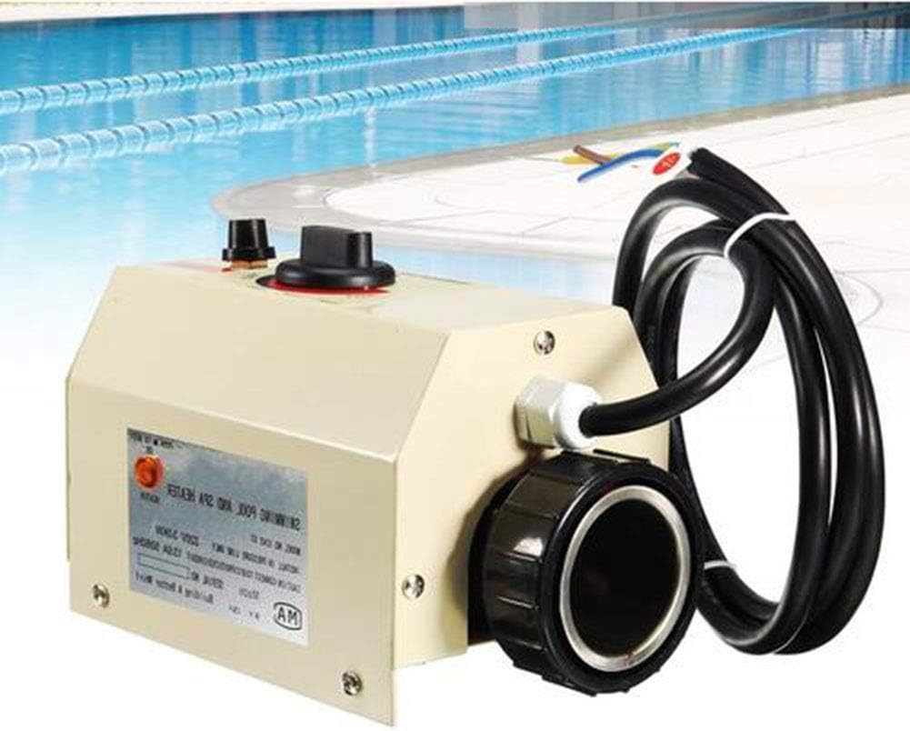 TOPCHANCES 3KW Electric Swimming Pool Heater Water Thermostat SPA Bath Heater Intelligent Constant Temperature for Swimming Pool and SPA -220V 50HZ