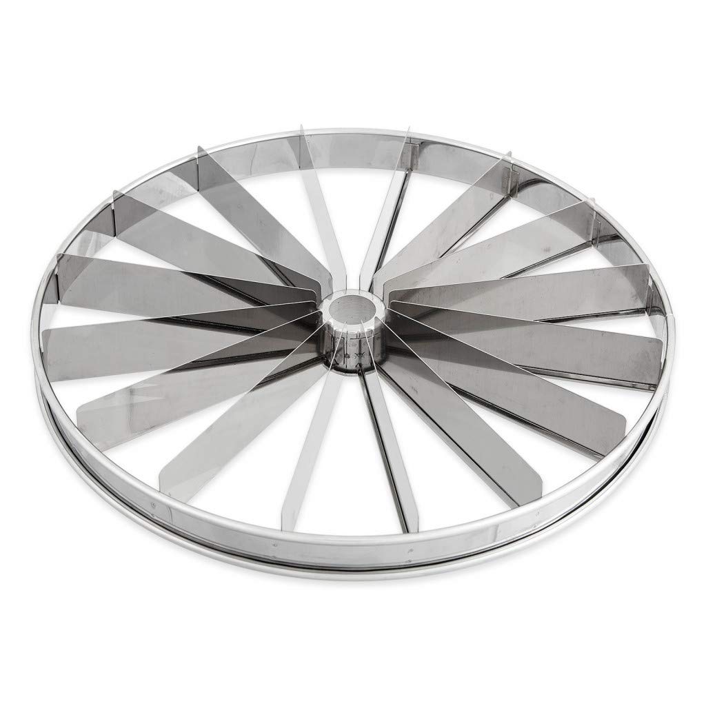 Thermohauser 8300010944 Cake Divider (Stainless Steel), 16 divisions, Diameter 33.0 cm