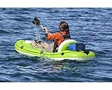 Hydro-Force Inflatable Koracle Kayak | 1 Person Inflatable Boat Set For Fishing With Hand Pump, Paddle and Carry Bag - Image 2