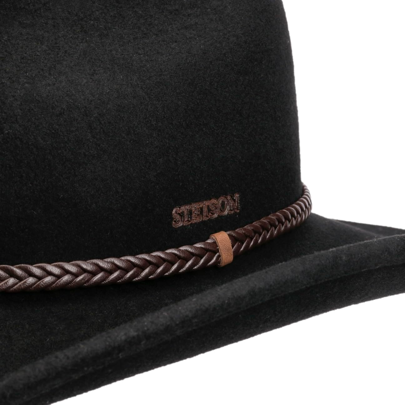Stetson Oklahoma Western Wollhut - Authentischer Cowboyhut Aus Wollfilz Mit Lederband