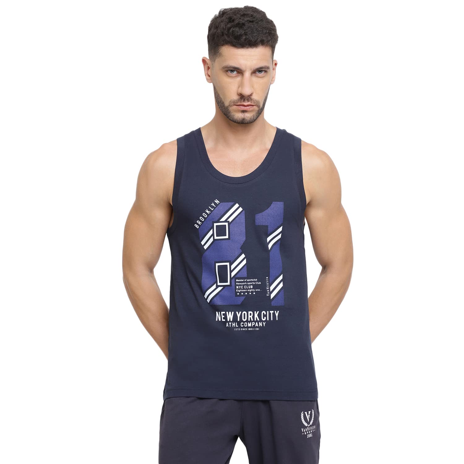 Sponsored Ad - Men's Polycotton Solid Regular Fit Vest