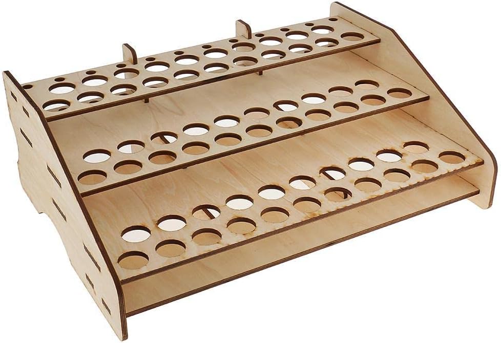 Amazon.com: Xiaojikuaipao Wooden Paint Rack Floor Wooden Stand Pigment ...