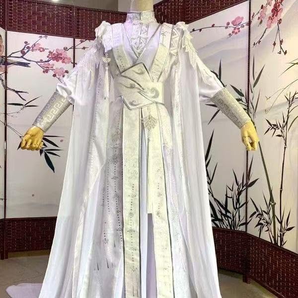 Chu Wanning Cosplay | The Husky and His White Cat Shizun | Traditional Chinese Style, Embroidered Lace with Ornate Vest