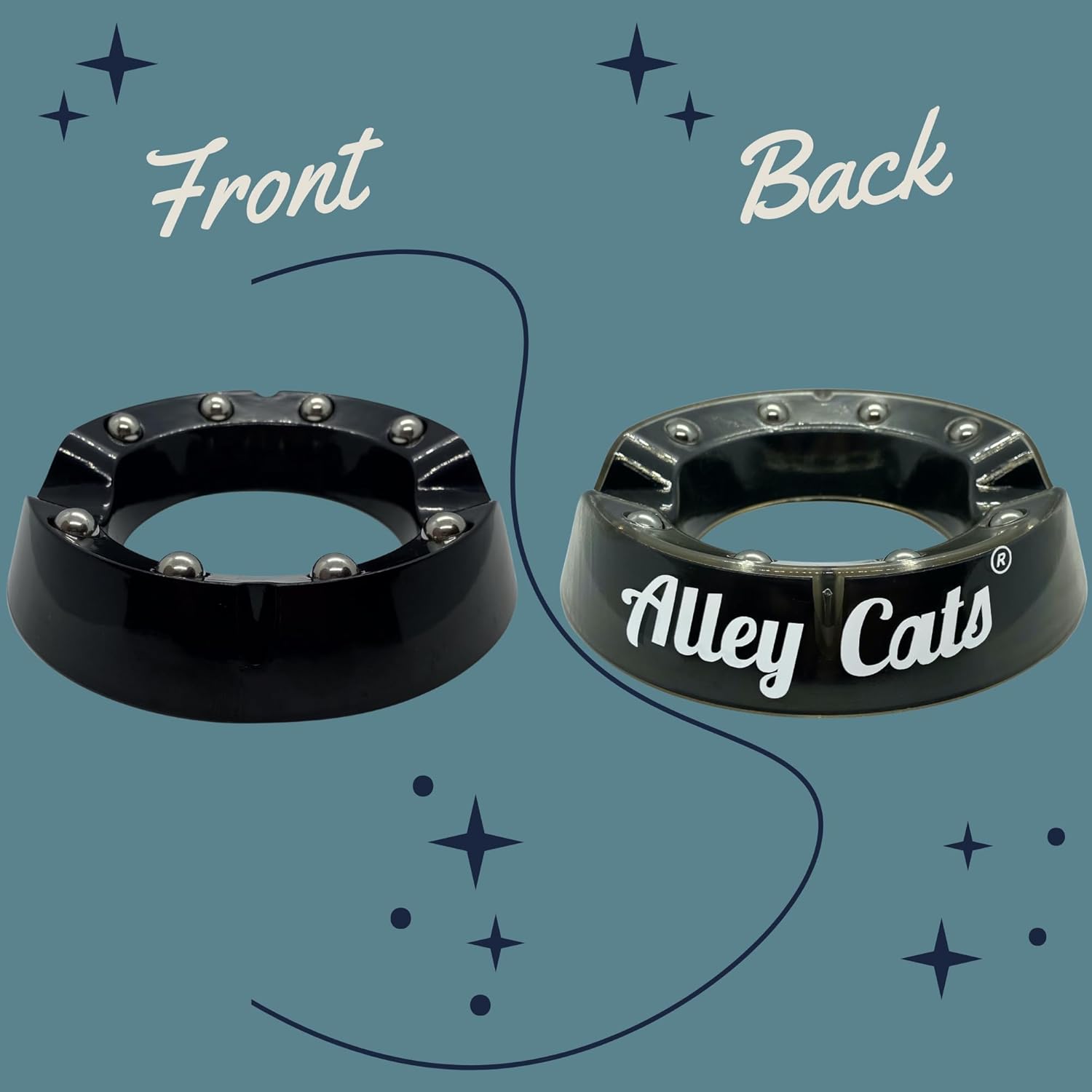 Alley Cats ボウリングボールカップスタンド | ボールベアリングホルダー | ボウリングアクセサリークリーナー | スピニ