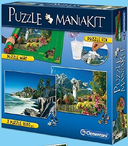 Preisvergleich Produktbild Clementoni Puzzle Mania Kit: 2 1000 Teile + Tapete + Kleber (392780)