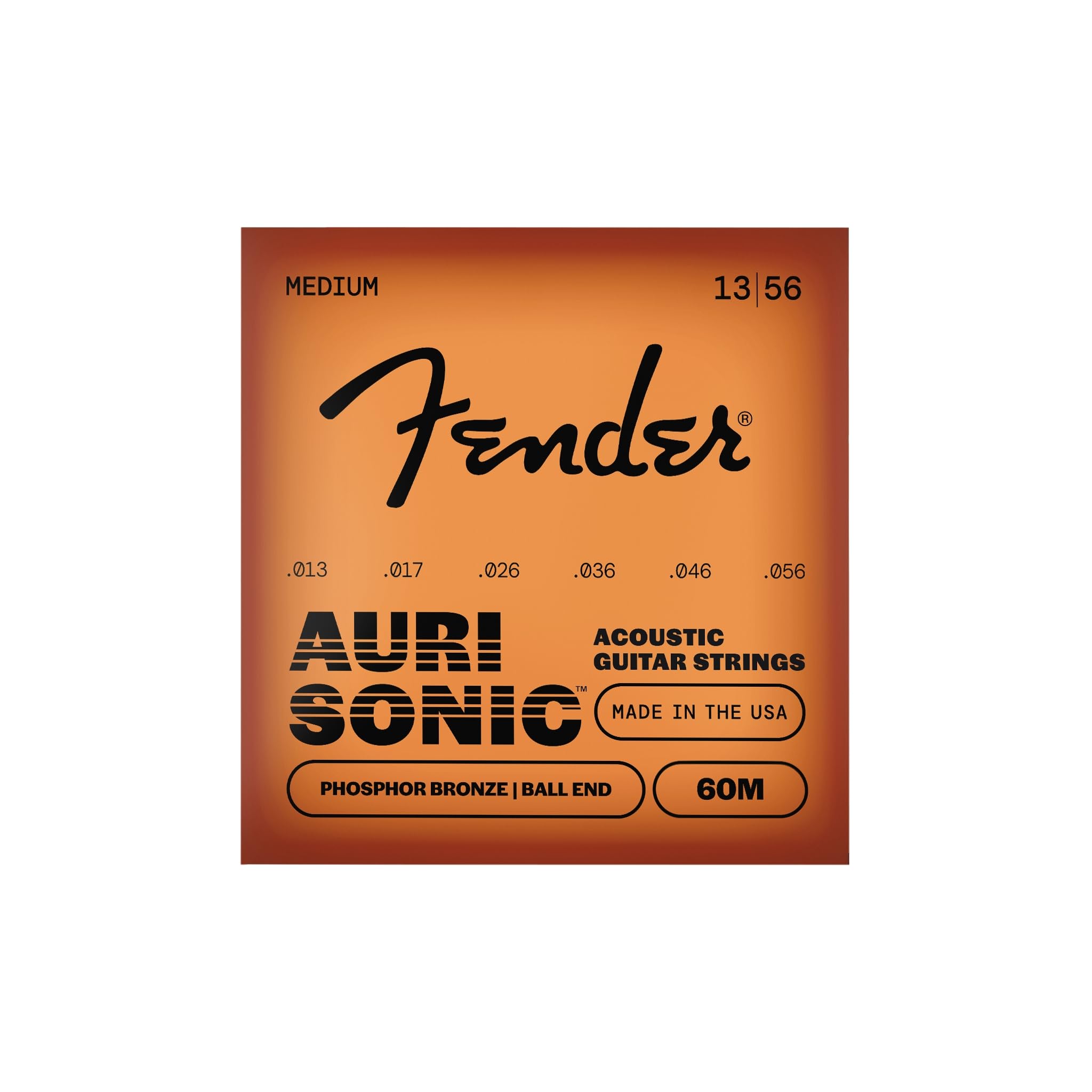 Fender Accessories 073-0060-408 Phosphor Bronze Acoustic Guitar Strings, Medium