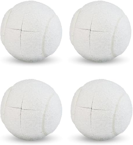 Miniatura 12 de LITIAN Paquete de 4 pelotas de tenis precortadas para caminantes, pelotas antideslizantes resistentes con almohadillas de fieltro para caminantes y
