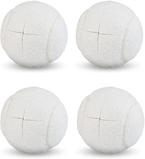LITIAN 4 Pack Pre-Cut Tennis Balls for Walkers – Heavy Duty Glide Balls with Felt Pads for Walkers & Furniture Legs, Floor Protection, Tennis-Themed Party Decor