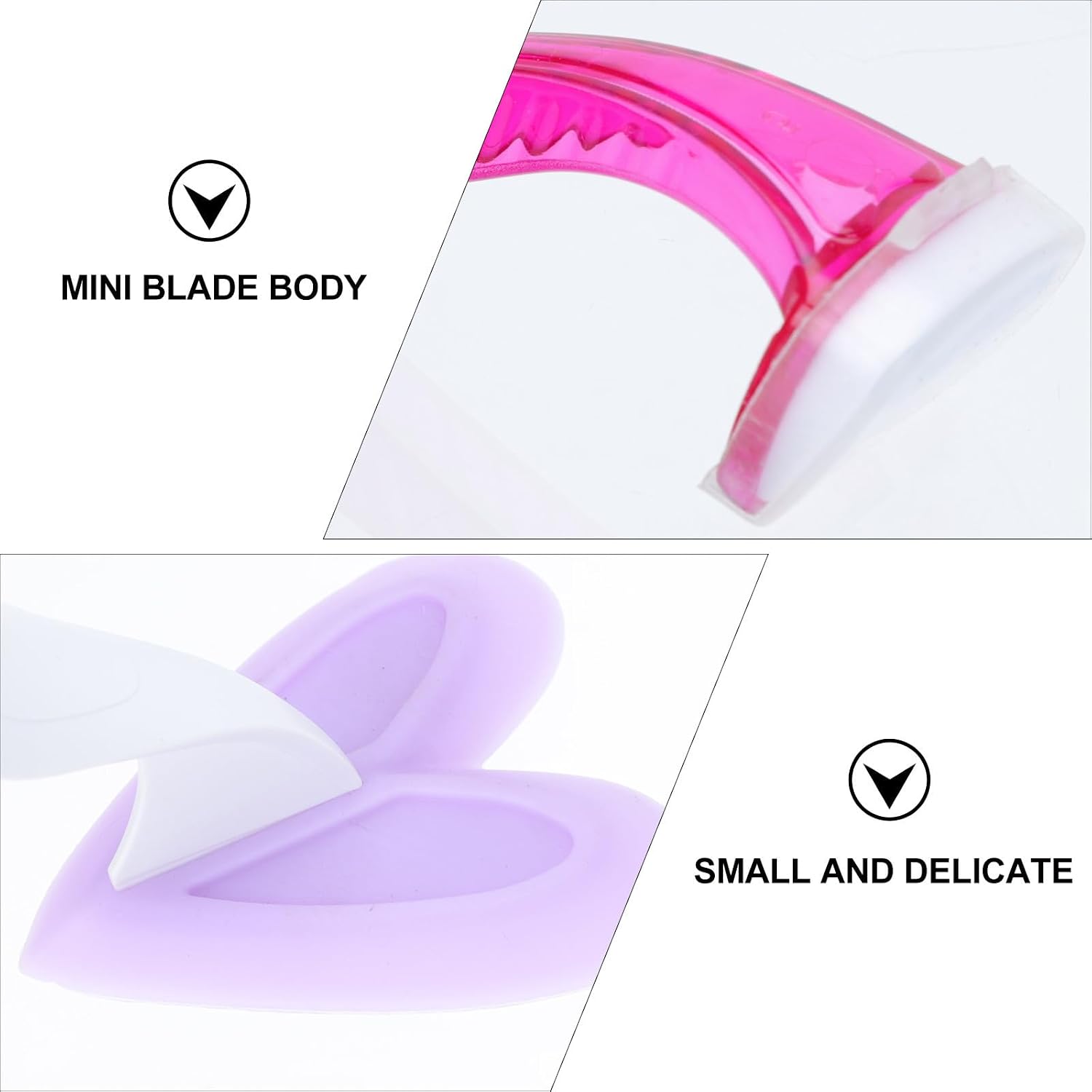 Women’s Bikini Razor Trimmer Set with Silicone Shaper, Random Color, Intimate Hair Removal for Privates, Female Body Hair Grooming Tool