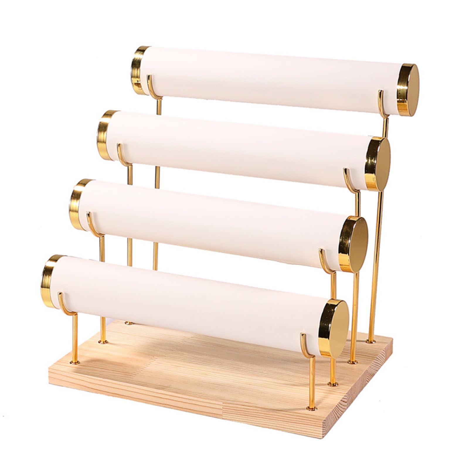 RAFGALDEX Stylish Wood Jewelry Display Stand Bracelets Storage Stand Watches Display Organizers Suitable for Jewelry Shop and Home