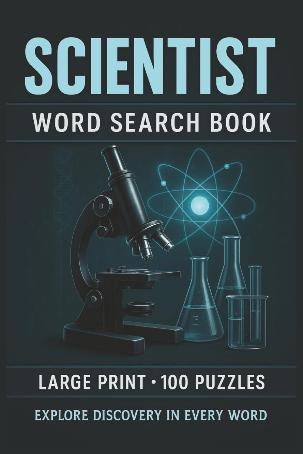 Scientist Word Search Book: Large Print Puzzle Collection with 100 Puzzles and 2000 Unique Words on Laboratory Science, Research Methods, and Scientific Discovery
