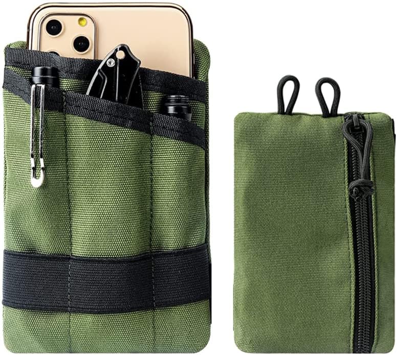GEEDUD Pocket Organizer, Tool Pocket Organizer for Men, Pocket Organizer Storage EDC Pouch,Mini Tool Pouch Slim Pocket Organizer for Daily Carry