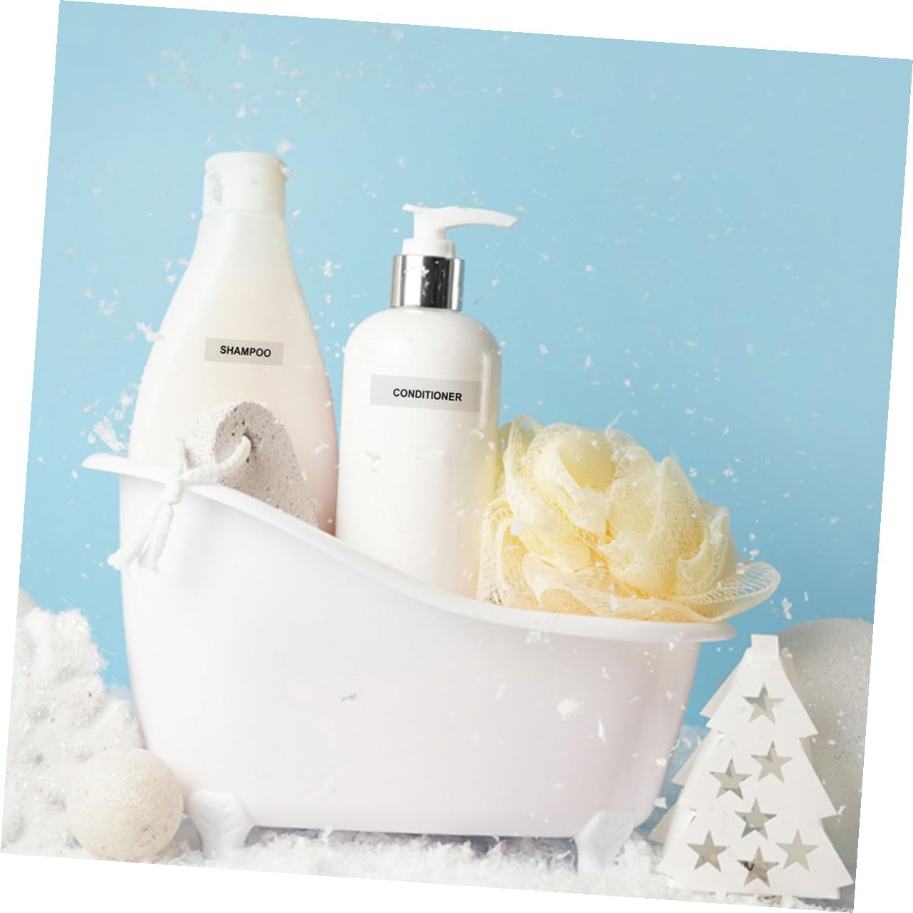 SHINEOFI 4 Set Di Adesivi Per Bottiglie Ricaricabili Etichette Adesive Per Cosmetici Shampoo Bottiglie Set Di Adesivi Autoadesivi 20 Fogli*4
