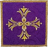 Koik Desconocido Palia bordado Cruz  Paños de altar(morado)
