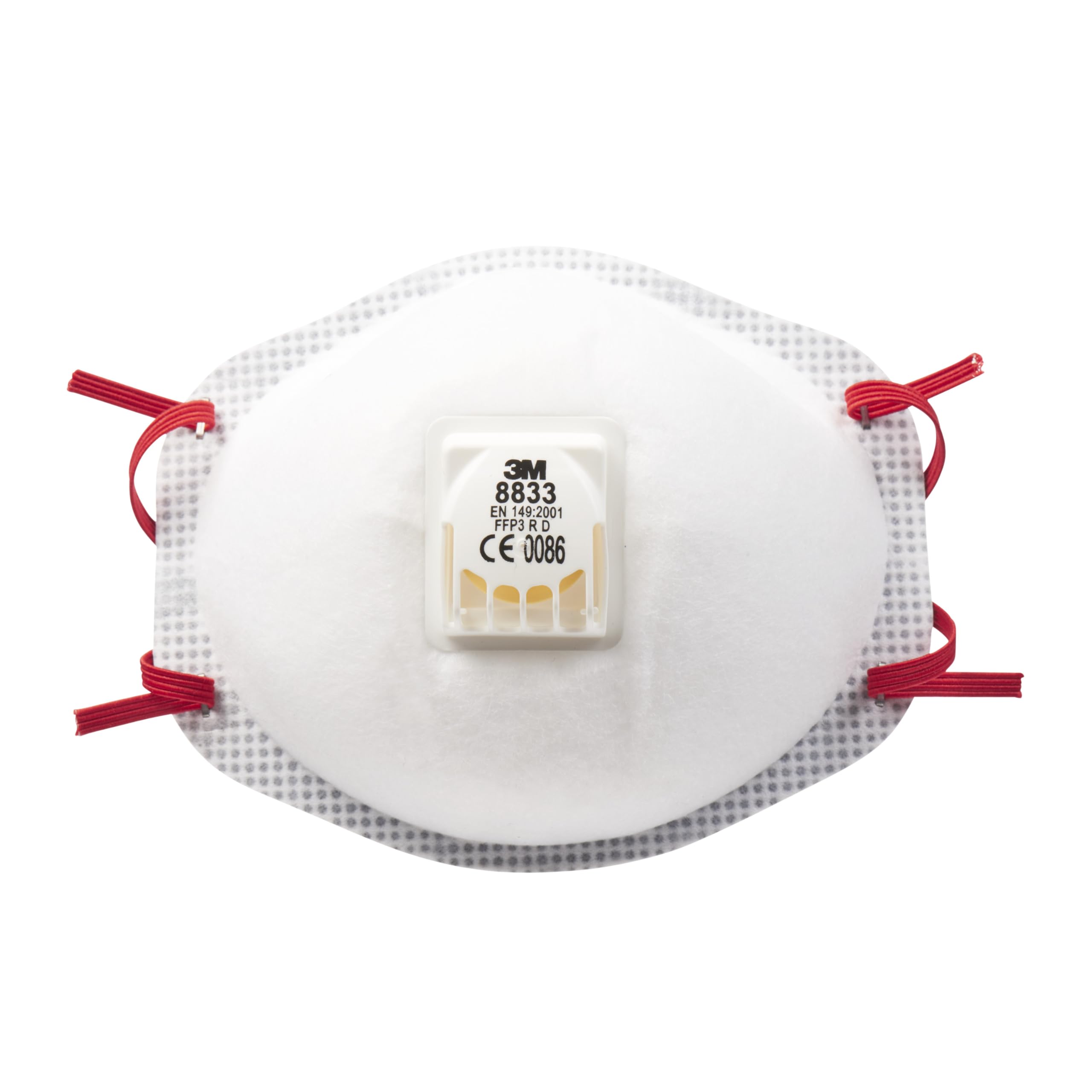 3M 8833 Ffp3 Respiratore Monouso, Confezione Da 10, Fumo