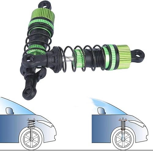 Miniatura 2 de Amortiguador de choque de coche RC, 1 juego de amortiguador de choque de presión de aceite para 9300-9304 118 modelo camión repuestos para