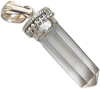 Colorless Crystal Quartz Pendant, Reiki Chakra Pendant, Crystal Pendant, Pencil Point Pendant, Boho Pendant, Reiki Chakra Yoga Pendant, Meditation Pendant, Precious Pendant, Clear Quartz Chakra Pendant, Quartz Jewelry