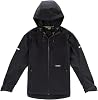TRUEWERK Men's Insulated Work Jacket - S3 Solution Zip-Up Hoodie, Fleece-Lined, Waterproof Tactical Coat with 4-Way Stretch