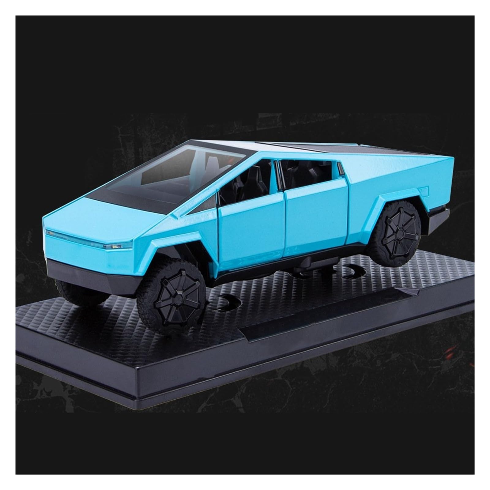 UIFCOG Die Cast Collectible Car Model 1:32 For Tesla For Cybertruck Alloy Metal Diecast Car Model Display Ornaments(Blue)