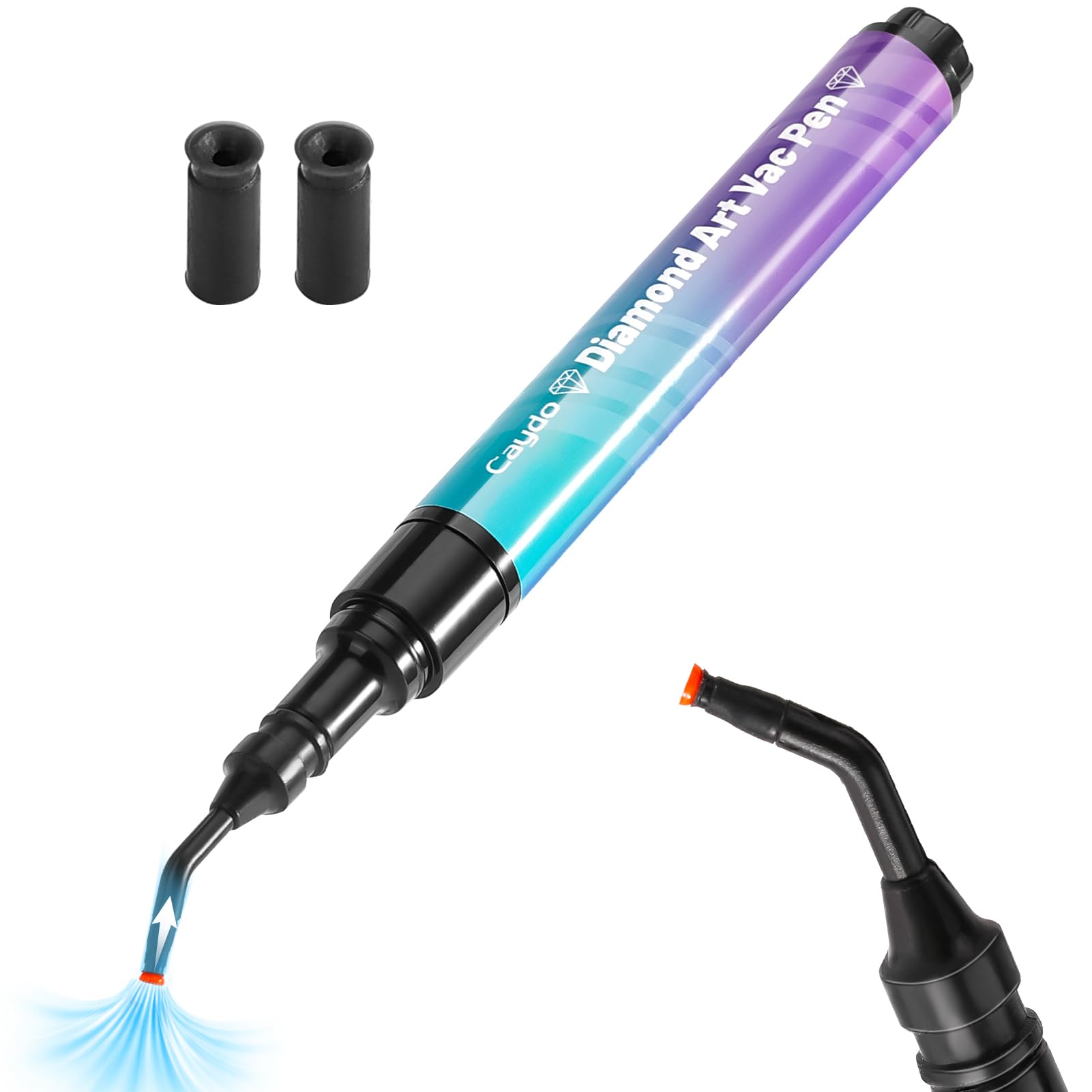 Caydo Stylo de peinture diamant sans cire et sans alimentation nécessaire, prise en main confortable, accessoires d'art diamant sans effort pour adultes