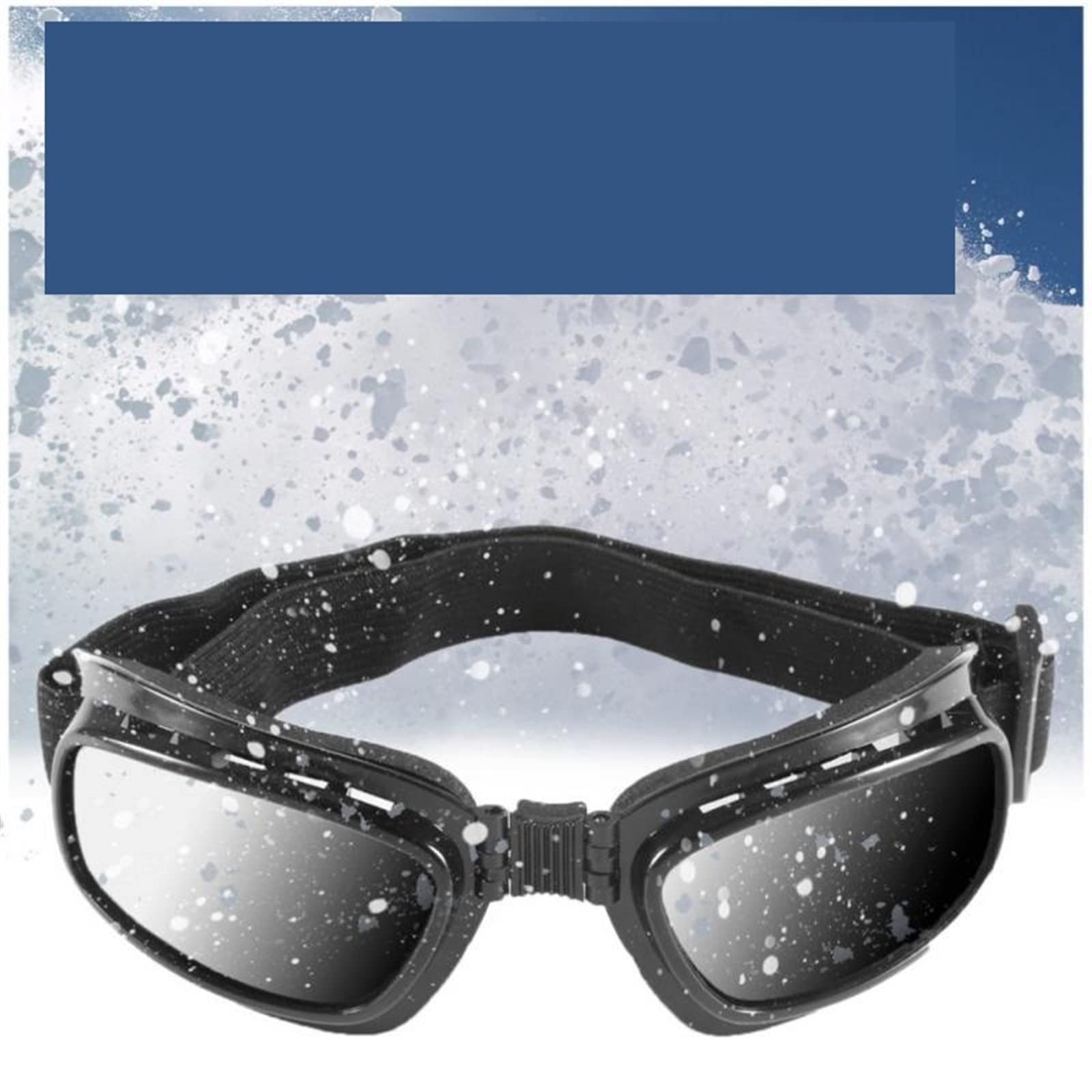 DieffematicHXJ Gogle narciarskie Folding Motorcycle Glasses Windproof Ski Goggles Off Road Racing Eyewear Adjustable Elastic Band Anti Color Frame Eye