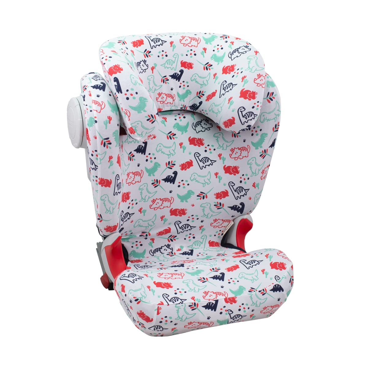JYOKO KIDS Bezug kompatibel mit Römer KIDFIX II XP SICT, kidfix 2 S, Kidfix Z - Line (DINO PARTY, OHNE AUGE)