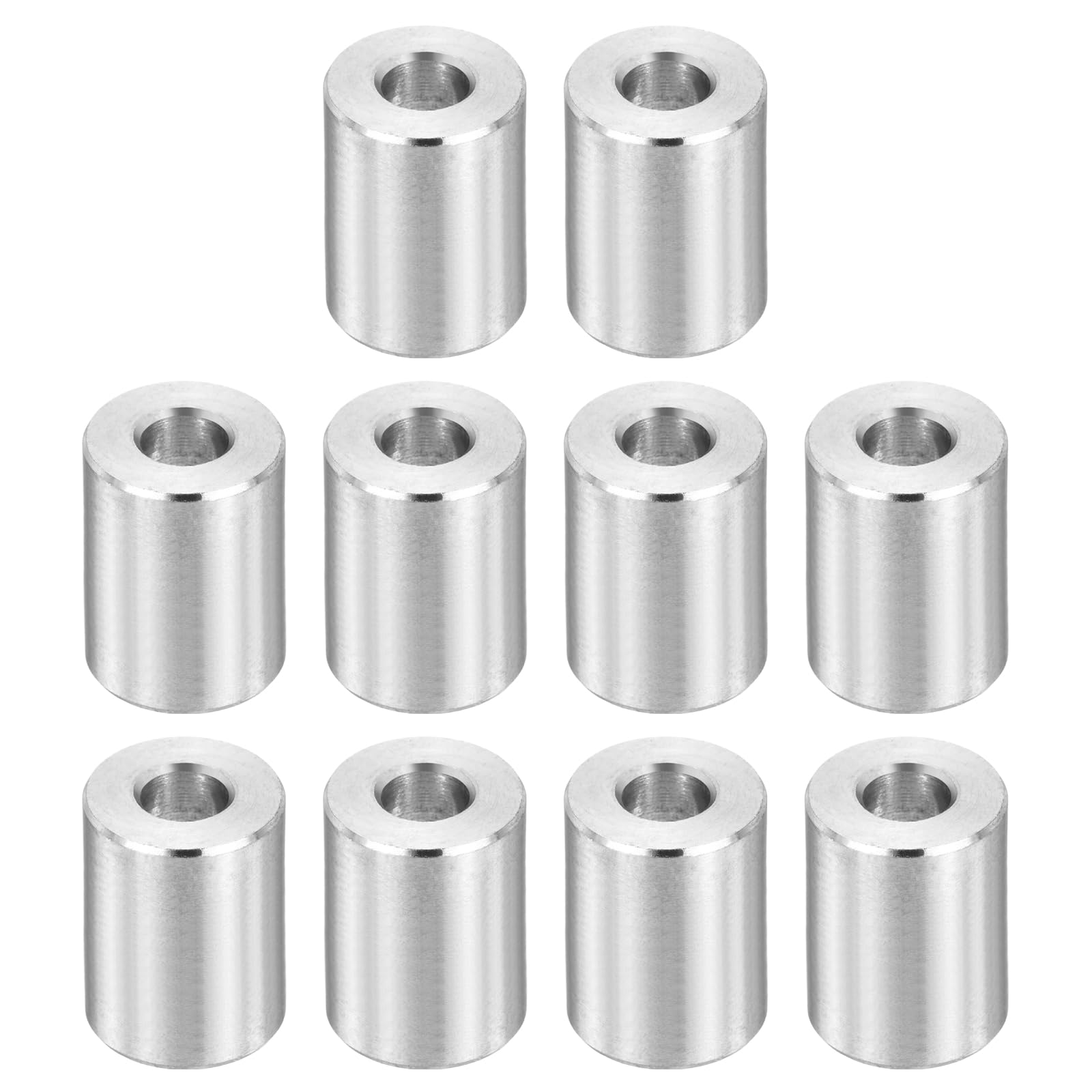 PATIKIL M6 Stainless Steel Spacers, 12Pcs Metal Spacer 6mm ID x 14mm OD x 16mm L Screw Standoff for 1/4" or M6 Screw