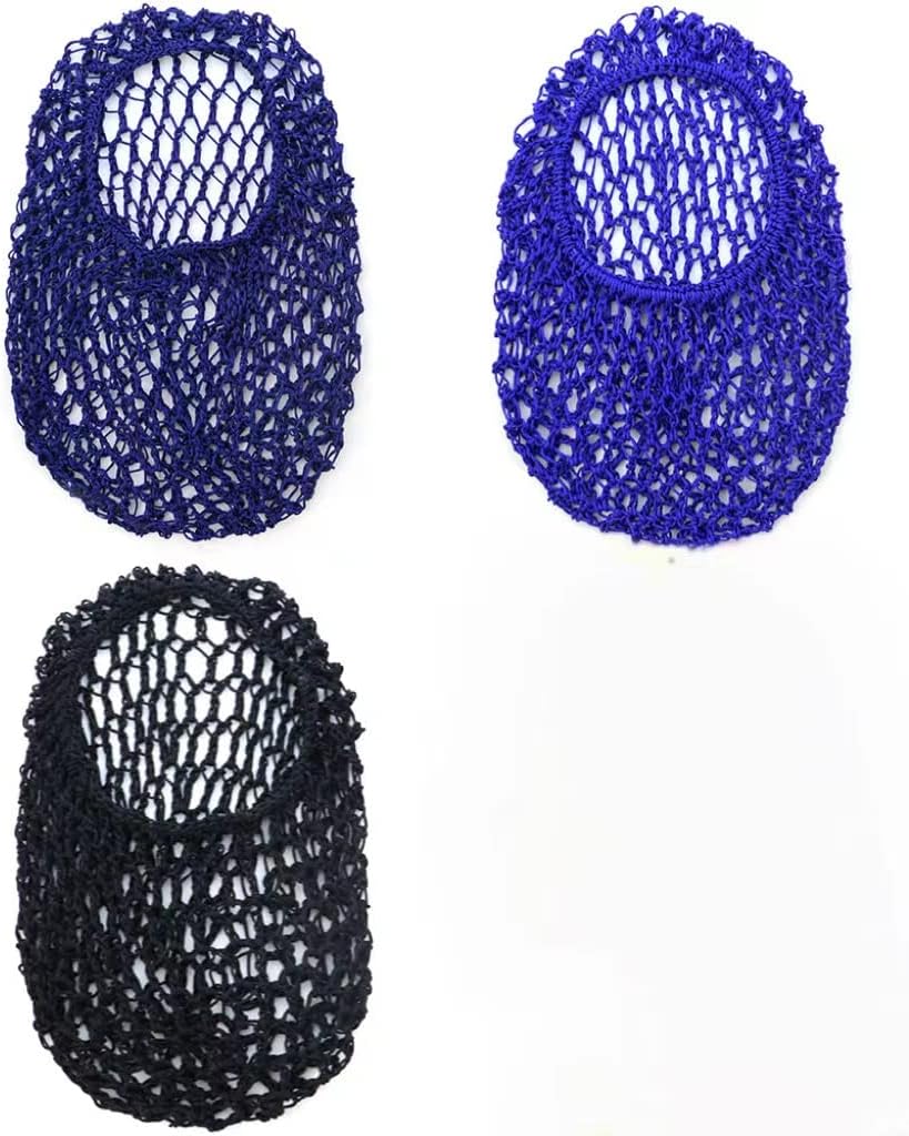 TCOTBE 3 Pcs Mesh Hair Net Rayon Knit Snood Hat Mesh Crocheted Hairnet Sleep Cap Long Hair Cover Ornament Thick Hair Women Hair Net for Sleeping Soft Sleeping Hat Hair Accessories