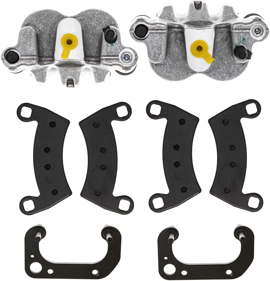 NICHE Front Left Right Brake Caliper Pad Set Pair for 2014-2019 Polaris Ranger Crew 570 EV 1912124 1912123 1912484