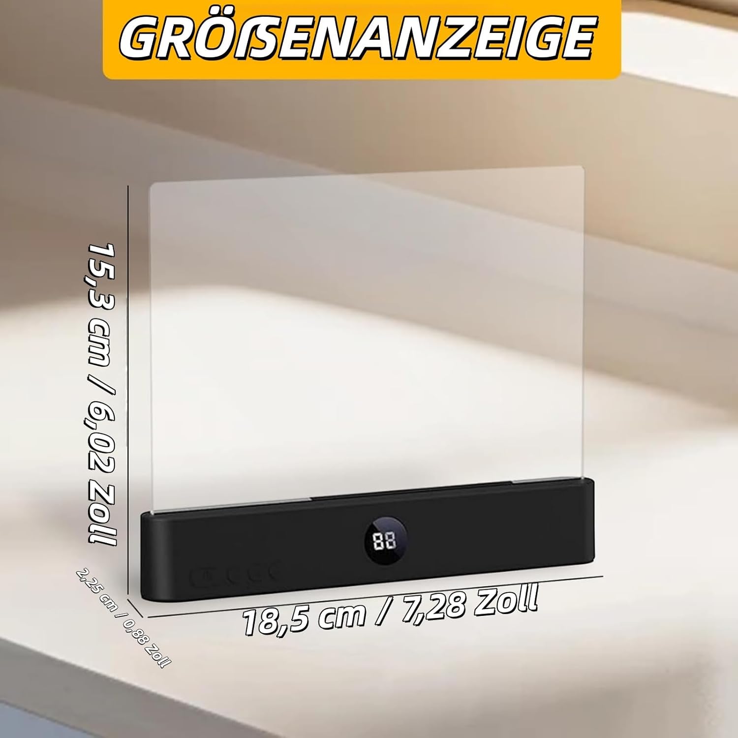 Smart LED Book Reading Lamp, Portable Ultra Thin Flat Book Lamp, Rechargeable Eye-Care 3 Color Temperatures, Stepless Brightness Control, Countdown Timer, for Bed Reading at Night (White)