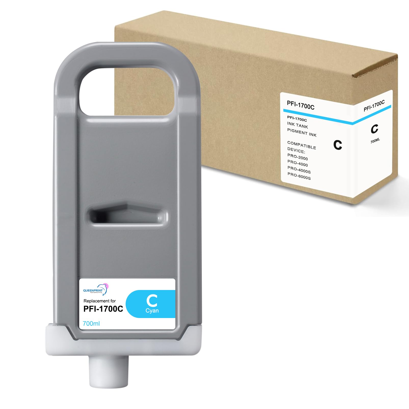 Canon PFI-1700シアン PFI-1700 Cyan Compatible Pigment Ink