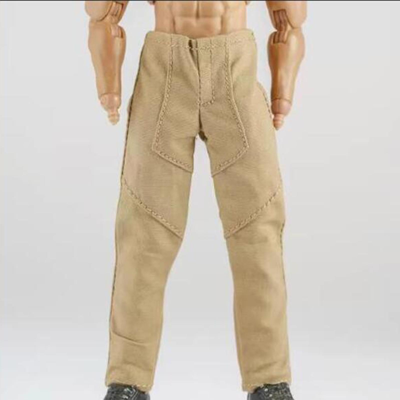 1/ Kit de Ropa para Figuras de Muñecos Masculinos de 6 Pulgadas Que Incluye Chaleco Y Pantalones, Caqui