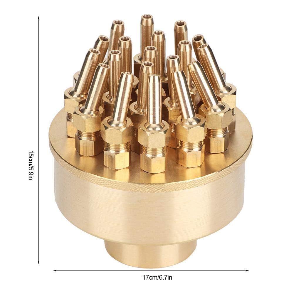 TOPINCN Buse de fontaine en laiton 3 couches réglable Tête de pulvérisation DN40