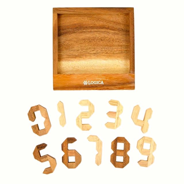 Foto 4 de 6 de Logica Juegos Art. Numeros - Digigrams - Rompecabezas Geométrico de Madera Preciosa - Dificultad 4/6 Extrema