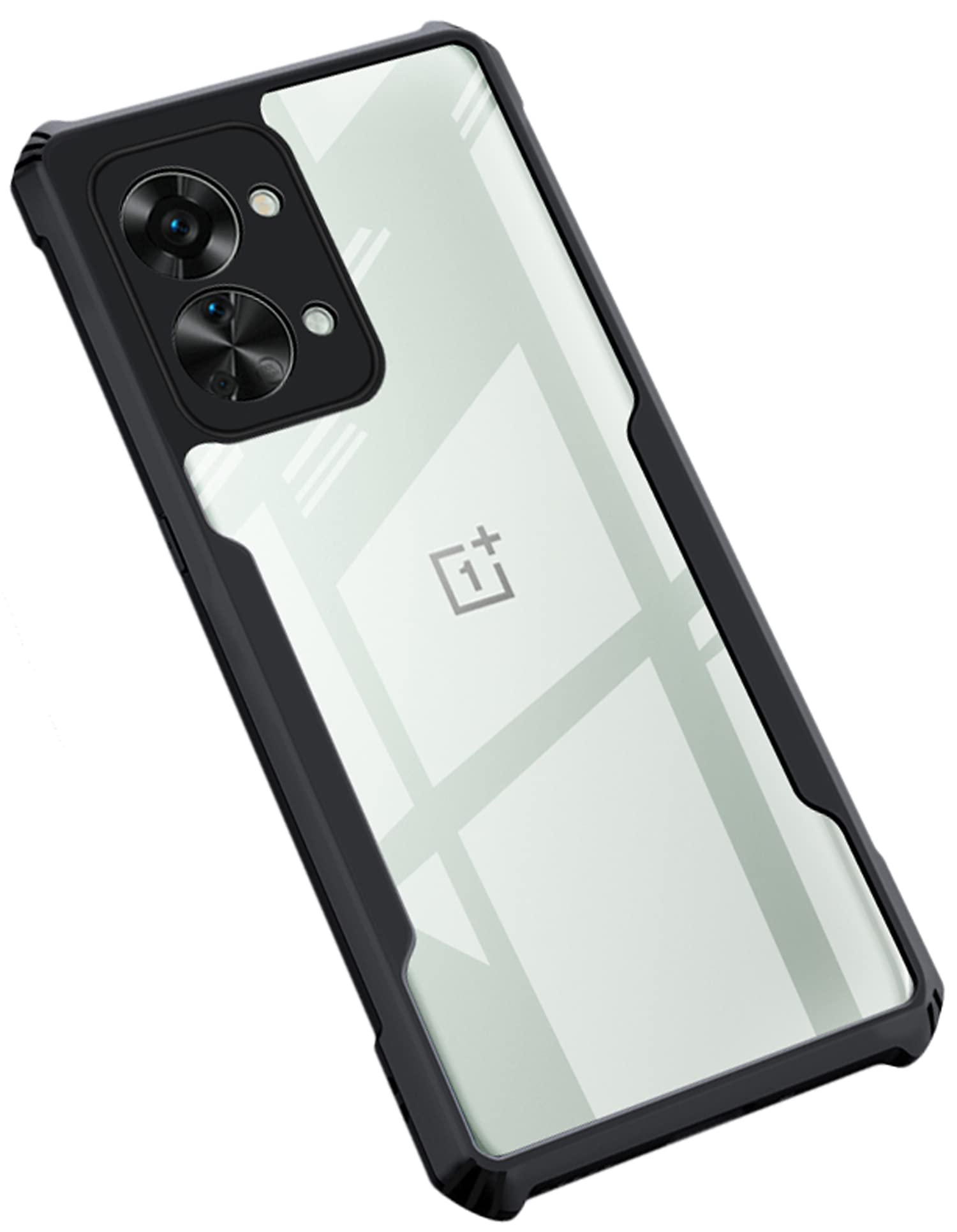 Kapa Beetle for Oneplus Nord 2T (5G) Back Case, [Military Grade] Shockproof Slim Hybrid Clear Cover (Black) (B0B658RMK6) Amazon Price History, Amazon Price Tracker