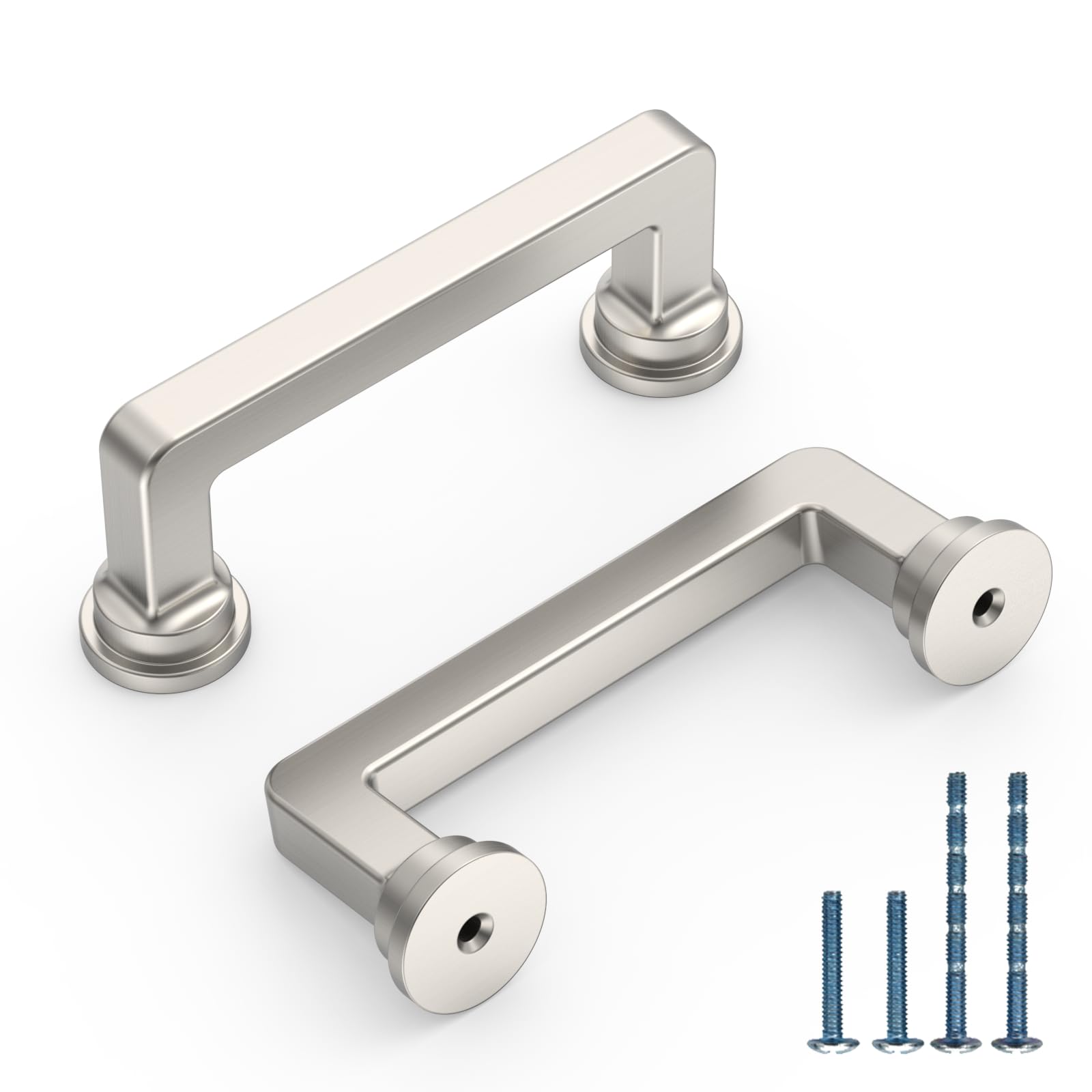 10 Pack 3 Inch Brushed Nickel Cabinet Pulls, Kitchen Hardware