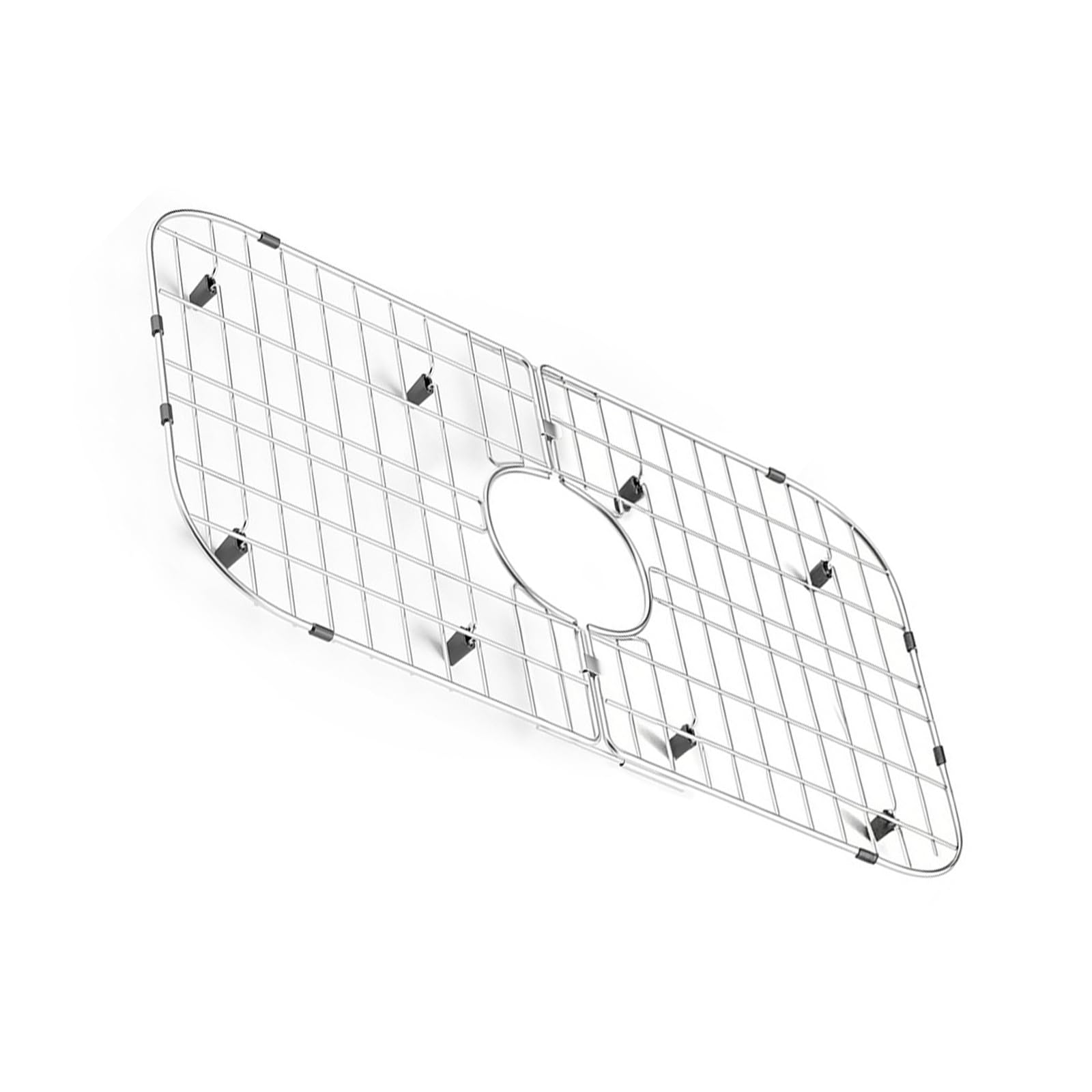 Jazuaiao Perfect Stainless Steel Sink Rack for Family Kitchens with Sturdy Efficient Draining Rust Proof Easy to Moves Stainless Steel Rack