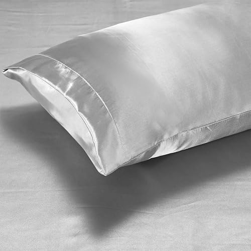 Miniatura 3 de AiMay Juego de funda de edredón de 3 piezas 1 funda de edredón  2 fundas de almohada de seda satinada de lujo 100 microfibra súper suave colección