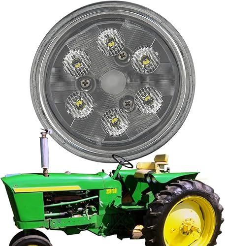 Par36 Flood 30W LED Luz de trabajo 5000K Bombilla compatible con tractor John-DeereCase-IH Ford New-Hollan 70239804 (haz de inundación)