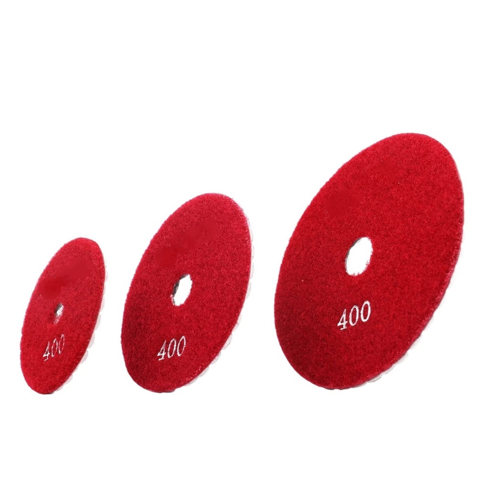 CAREG Rueda de pulido seco de disco de diamante de 3/4/5 pulgadas con lijado de hormigón de piedra de piedra de molinillo de mármol 80/100/125 mm Durable ( Size : 100 , Color : 10 PCS_4 INCHES )