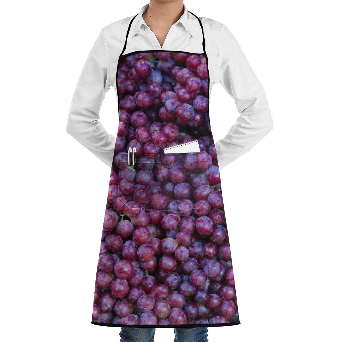 Amazon エプロン 女性用 メンズ おしゃれ ぶどう 葡萄 果物 新鮮 紫 エプロン 撥水 防汚 保育士 幼稚園 子供 北欧 韓国 割烹着 耐油性 首かけ H型 ポケット付き シンプル 便利 キャラクター かわいい プリント Bolaco エプロン オンライン通販